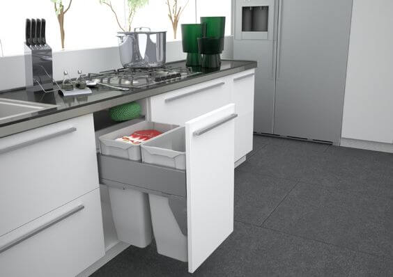 2 bucatarie gri cu alb chic-min